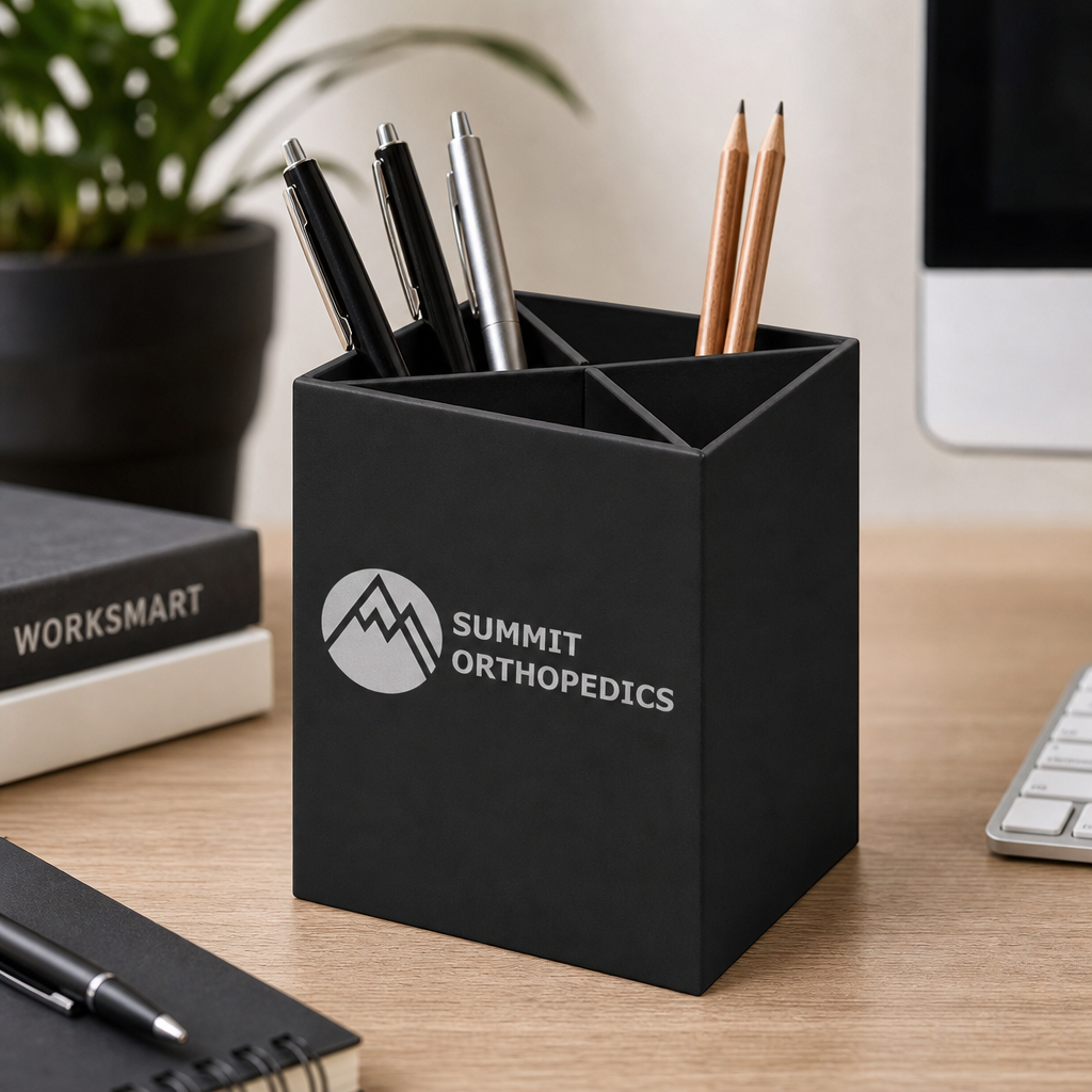 4 COMPARTMENT PEN & PENCIL CUP